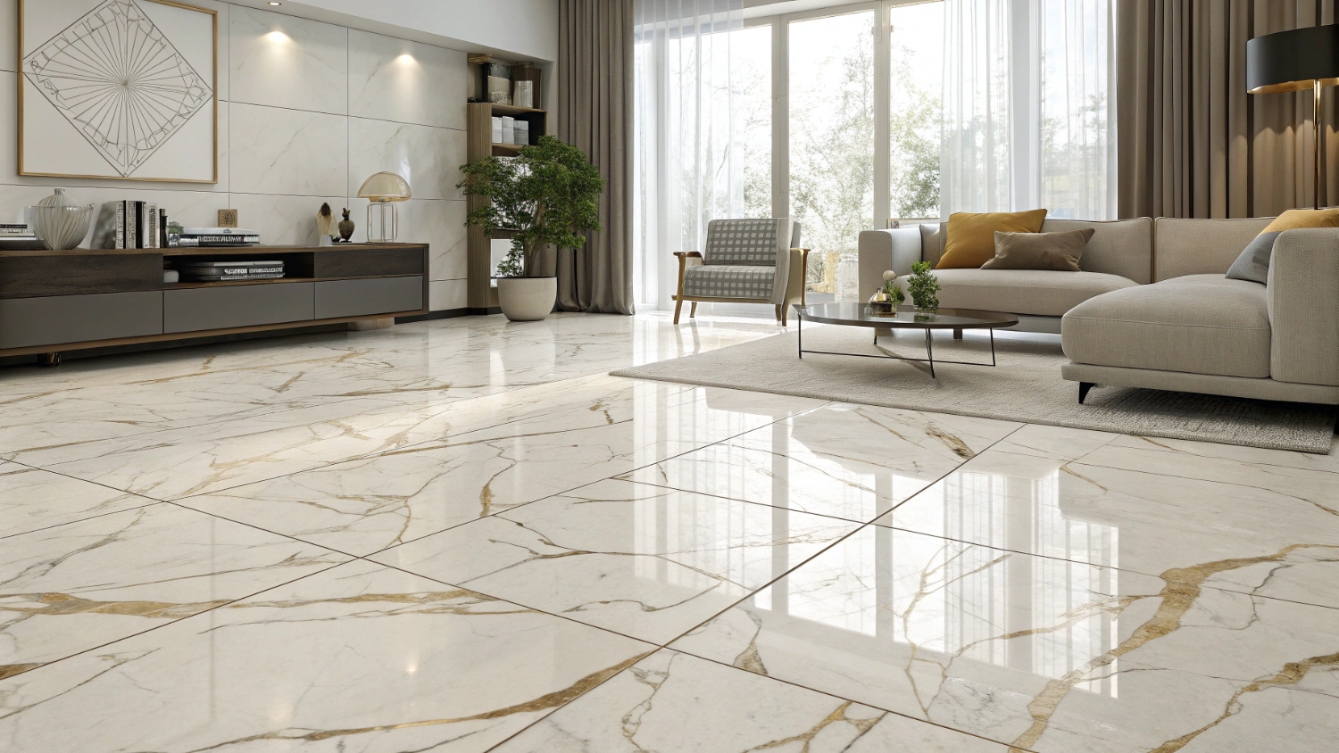 Керамическая плитка и керамогранит в стиле ретро: модное прошлое